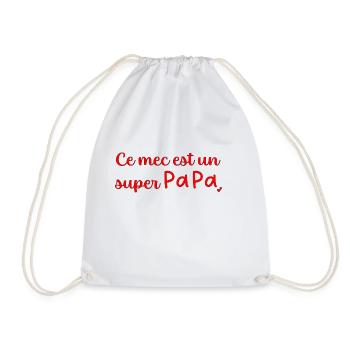 Super papa - Sac de sport léger - blanc - Devant