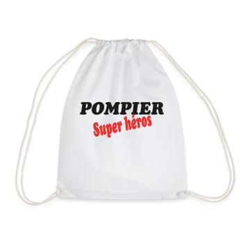 POMPIER super héros - Sac de sport léger - blanc - Devant
