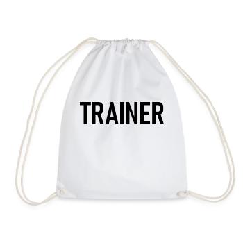 Trainer Coach Sport Training - Turnbeutel - Weiß - Vorne