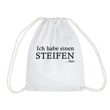 Ich hab ein steifen hals spruch geek - Turnbeutel - Weiß - Vorne