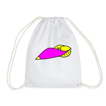 jango fashion shirt - Drawstring Bag - white - Front