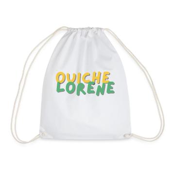 ouiche lorene - The Essence of Simplicity - Drawstring Bag - white - Front