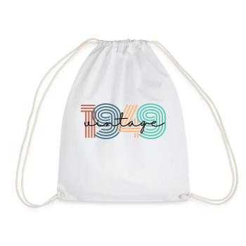 1949 vintage rétro - Sac de sport léger - blanc - Devant