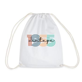 1955 vintage rétro - Sac de sport léger - blanc - Devant