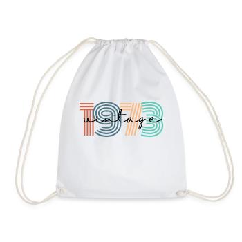 1973 vintage rétro - Sac de sport léger - blanc - Devant