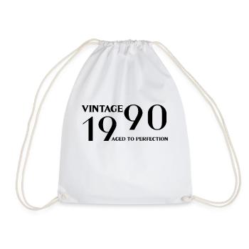 Vintage 1990 aged to perfection - Sac de sport léger - blanc - Devant