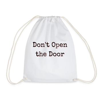 Don't Open the Door - Gruseliger Horror Schriftzug - Turnbeutel - Weiß - Vorne