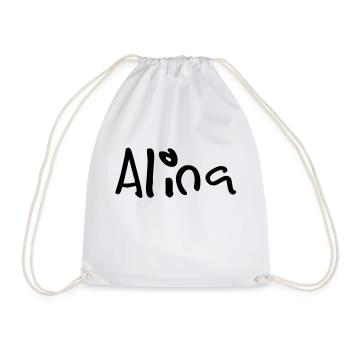 alina - Turnbeutel - Weiß - Vorne