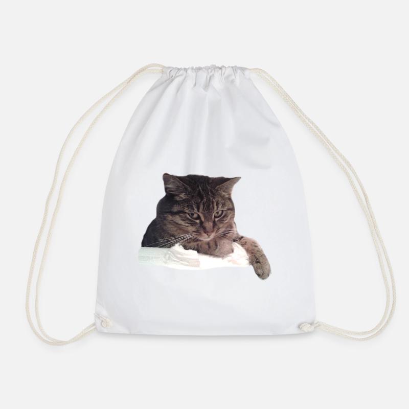 Katze - Turnbeutel - Weiß