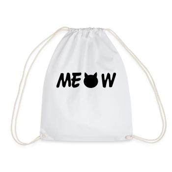 Meow - Turnbeutel - Weiß - Vorne