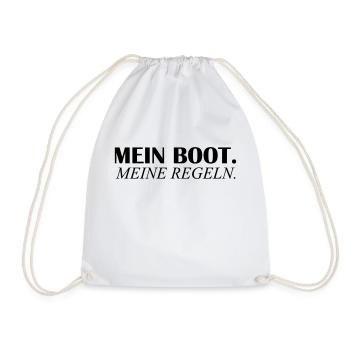 mein boot meine regeln - Turnbeutel - Weiß - Vorne