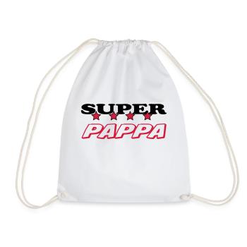Super pappa - Drawstring Bag - white - Front
