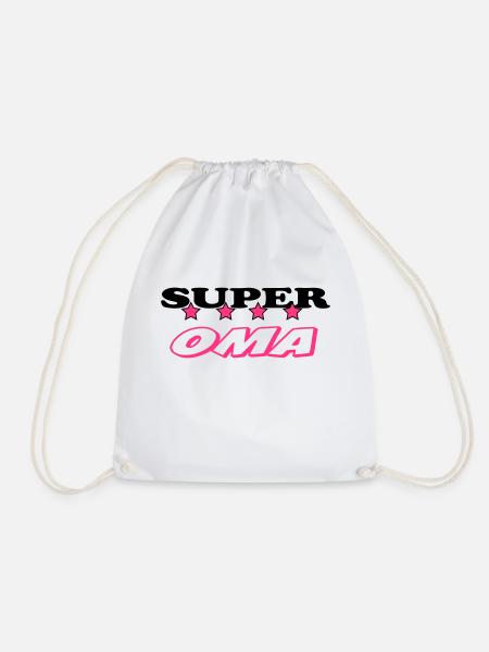 Super oma - Turnbeutel - Weiß