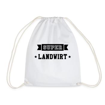 Landwirt Landwirtin Bauernhof Bauer Bäurin Tier - Turnbeutel - Weiß - Vorne