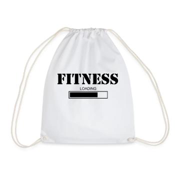 Fitness loading Outdoor Sport Gym - Turnbeutel - Weiß - Vorne