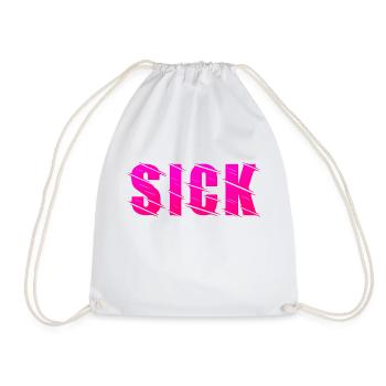 Sick Design - Turnbeutel - Weiß - Vorne