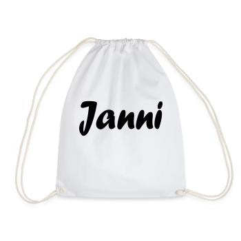 janni - Turnbeutel - Weiß - Vorne