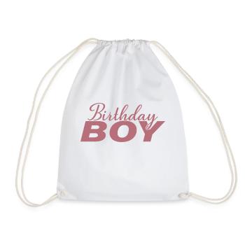 Birthday Boy - Birthday Party Gift For Kids Boys - Drawstring Bag - white - Front