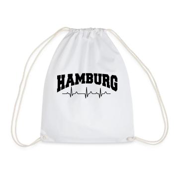 Hambourg Allemagne - Sac de sport léger - blanc - Devant