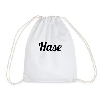 Hase - Turnbeutel - Weiß - Vorne