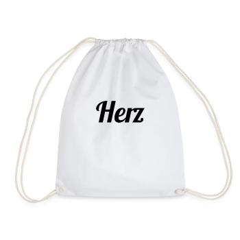 Herz - Turnbeutel - Weiß - Vorne