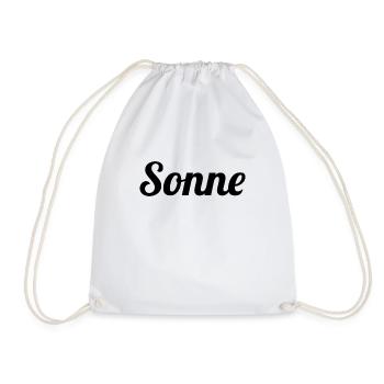 Sonne - Turnbeutel - Weiß - Vorne