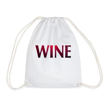 WINE - Turnbeutel - Weiß - Vorne