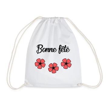 BONNE FÊTE. FÊTE DES MÈRES. FÊTE DES PÈRES. FÊTE - Sac de sport léger - blanc - Devant