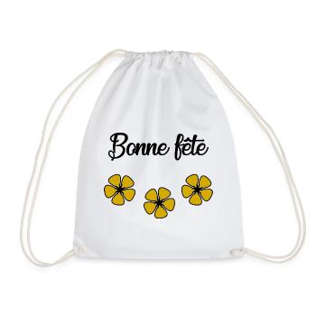 BONNE FÊTE. FÊTE DES MÈRES. FÊTE DES PÈRES. FÊTE - Sac de sport léger - blanc - Devant