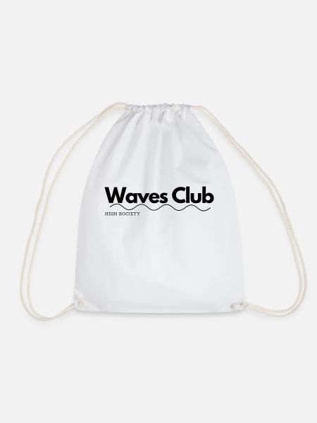 High society Waves Club - Surf - Turnbeutel - Weiß