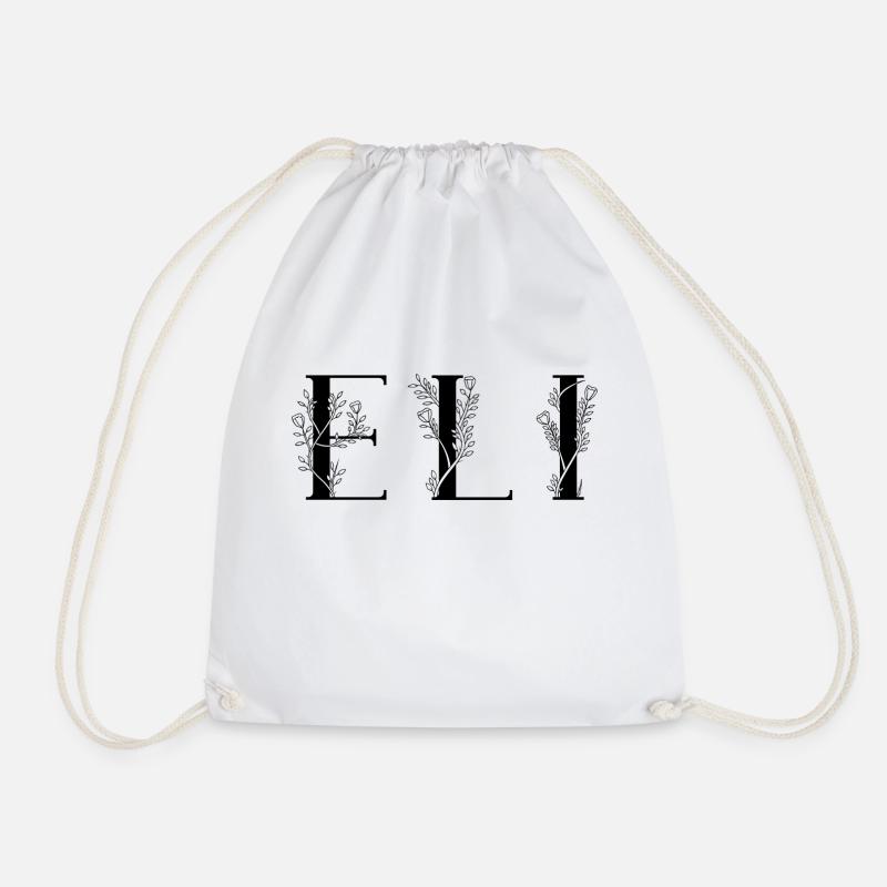 Name - Eli - Turnbeutel - Weiß