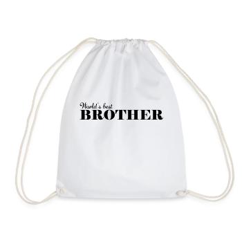 Meilleur frère du monde - Sac de sport léger - blanc - Devant