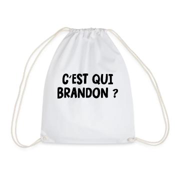 c'est qui brandon - Sac de sport léger - blanc - Devant