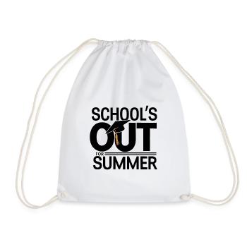 L’école Schulabschluss Schulende est sortie pour l’été - Sac de sport léger - blanc - Devant