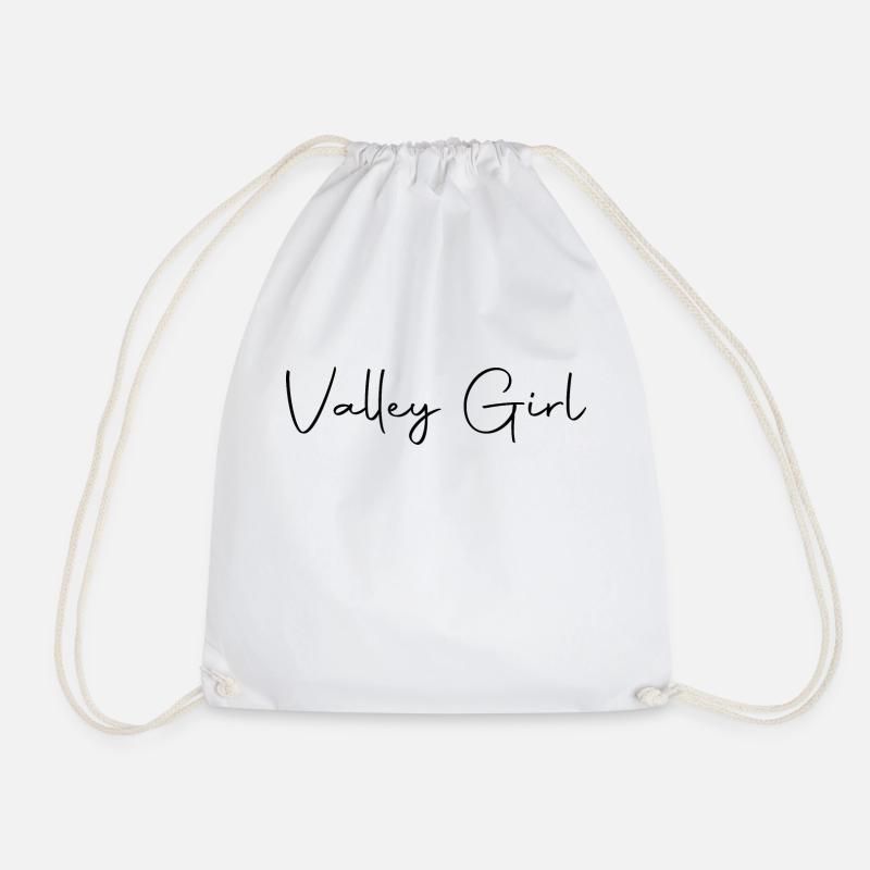 Girl kalifornia valley - Drawstring Bag - white