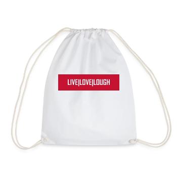 Live Love Lough - Turnbeutel - Weiß - Vorne