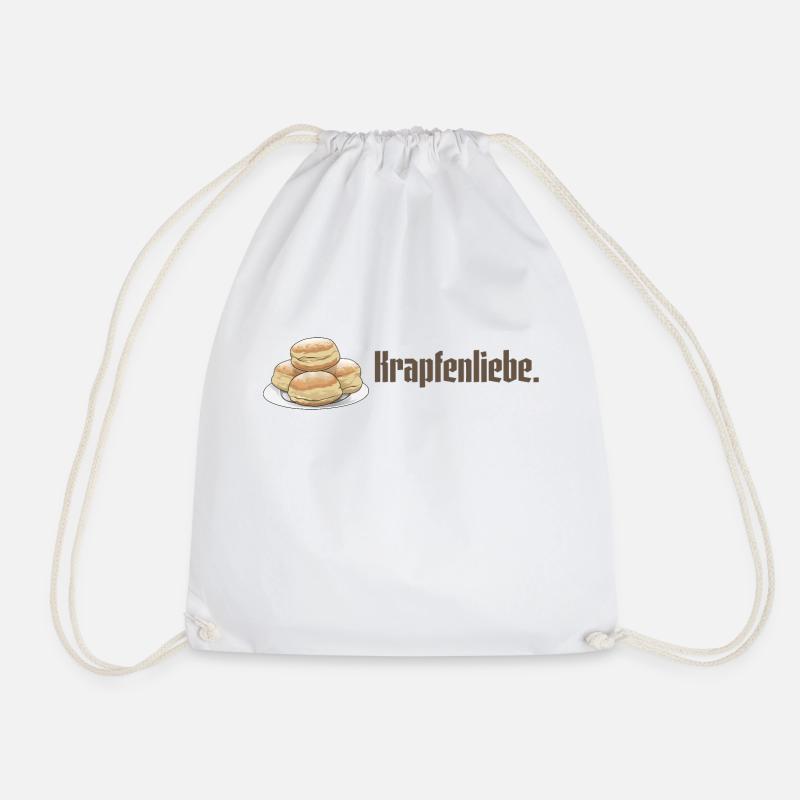 Krapfen // Illustration - Turnbeutel - Weiß