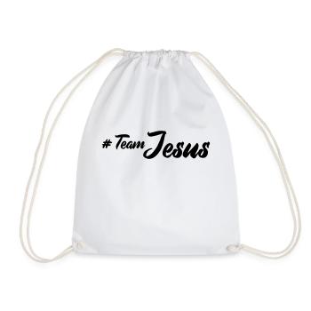 Team Jesus - Drawstring Bag - white - Front