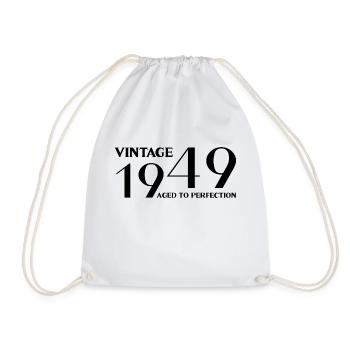 Vintage 1949 aged to perfection - Sac de sport léger - blanc - Devant