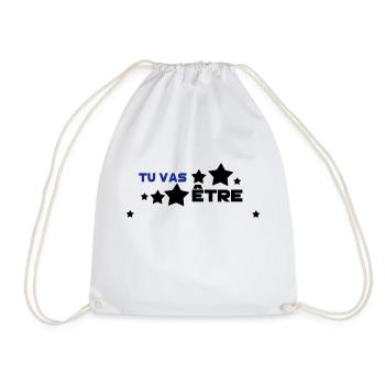 tu vas être ajoute ton mot - Sac de sport léger - blanc - Devant