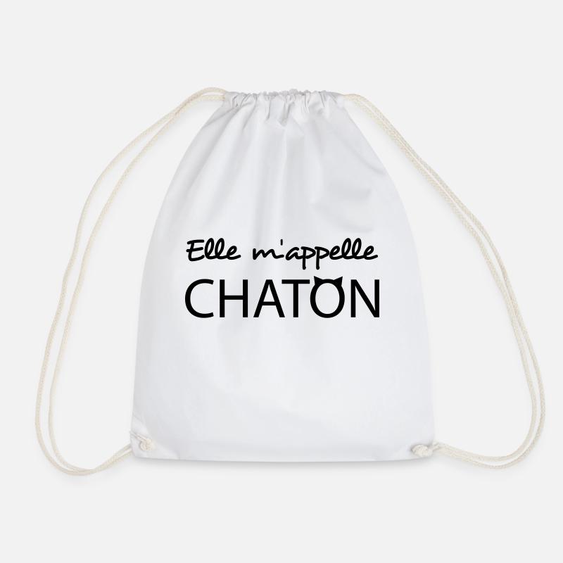 Elle m'appelle chaton - Sac de sport léger - blanc