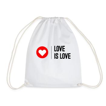 Love is Love - Turnbeutel - Weiß - Vorne