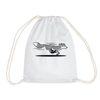 Running Fox Racing Stripes - Sac de sport léger - blanc - Devant