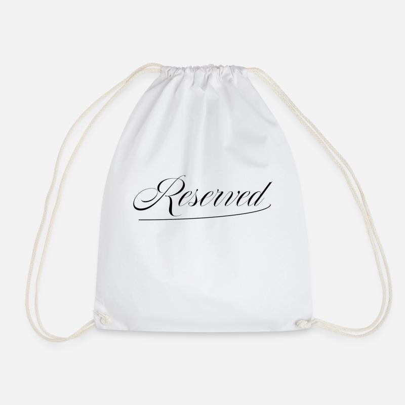 Reserved - Drawstring Bag - white
