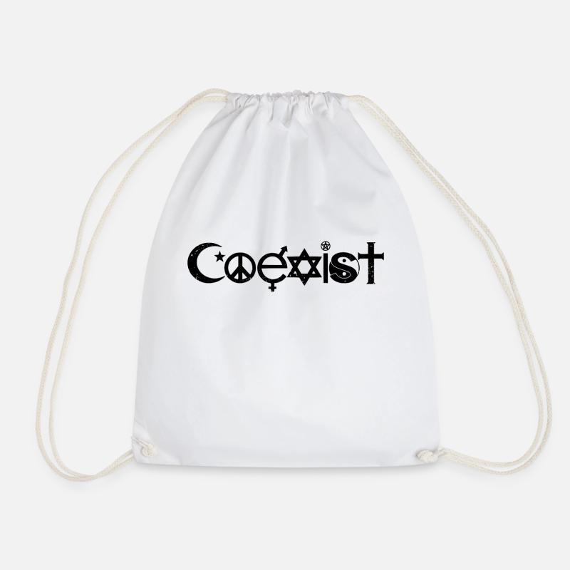 Coexist - Turnbeutel - Weiß