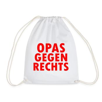 Opas gegen rechts - Turnbeutel - Weiß - Vorne