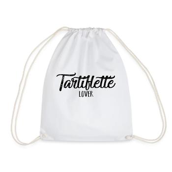 Tartiflette Lover schwarz - Turnbeutel - Weiß - Vorne
