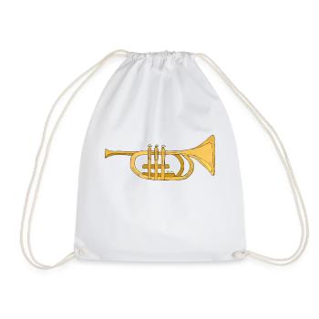 Musical instrument - Drawstring Bag - white - Front