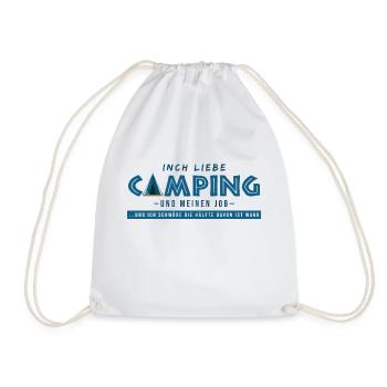 campen arbeit campingwagen lustige sprüche camper - Turnbeutel - Weiß - Vorne