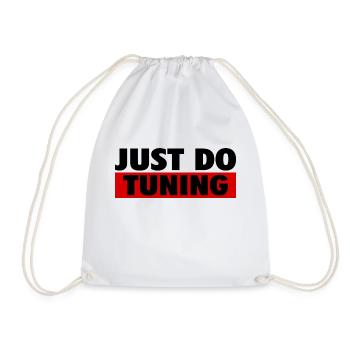 JUST DO TUNING AUTO CAR MERCHANDISE - Turnbeutel - Weiß - Vorne